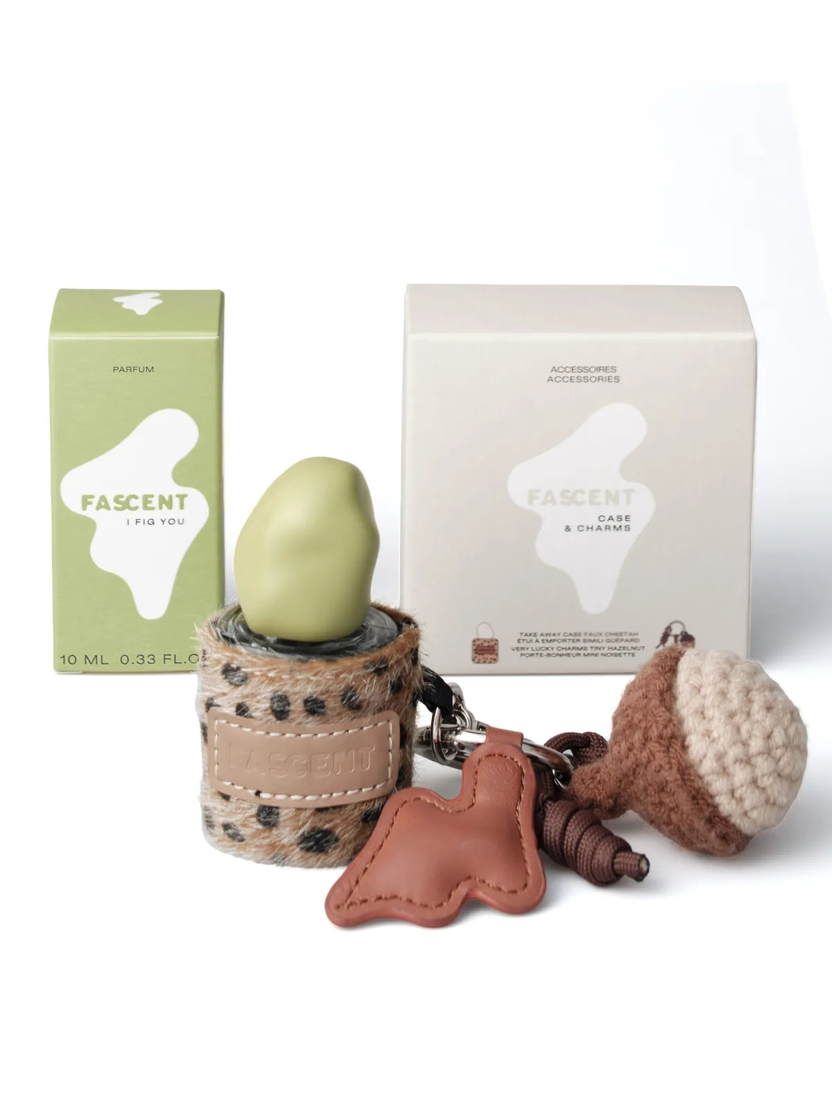 Happy Box I Fig You 10ml Set + Faux Cheetah Travel Case & Hazelnut Very Lucky Charms